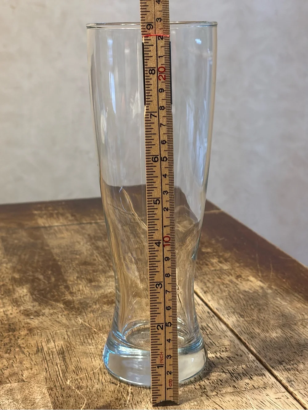 Anchor Hocking Hourglass Pilsner Beer Glasses 23 Oz 9” Set of 4 Heavy Base